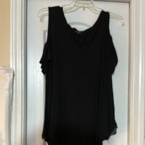 Lane Bryant Cold shoulder Women's Black Top